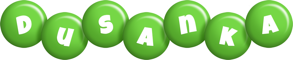 Dusanka candy-green logo