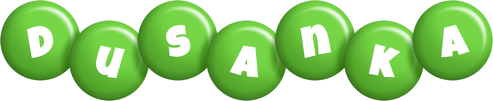 Dusanka candy-green logo