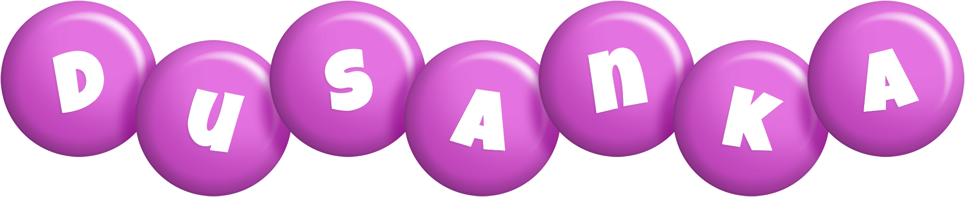 Dusanka candy-purple logo