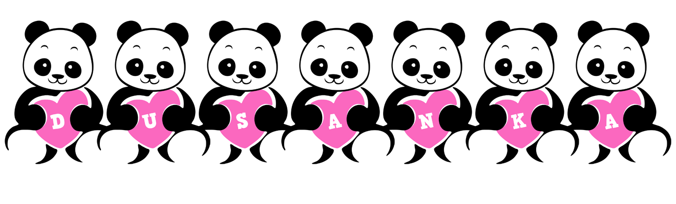 Dusanka love-panda logo