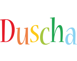 Duscha birthday logo