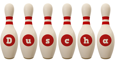 Duscha bowling-pin logo