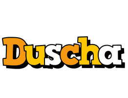 Duscha cartoon logo