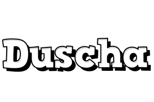 Duscha snowing logo