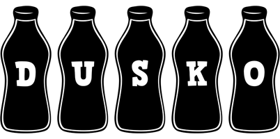 Dusko bottle logo