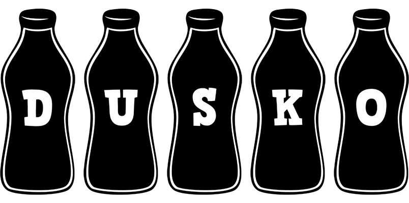 Dusko bottle logo