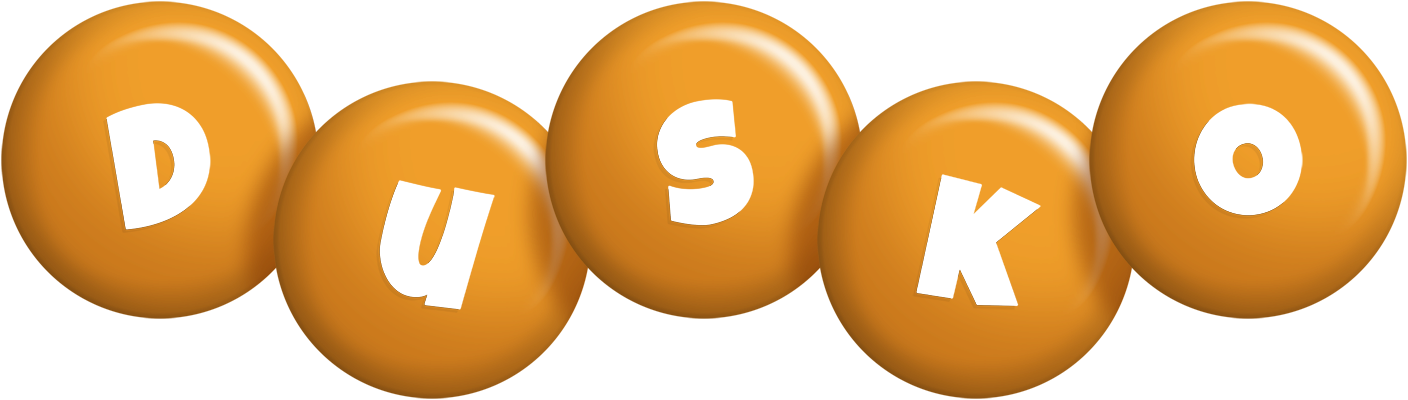Dusko candy-orange logo