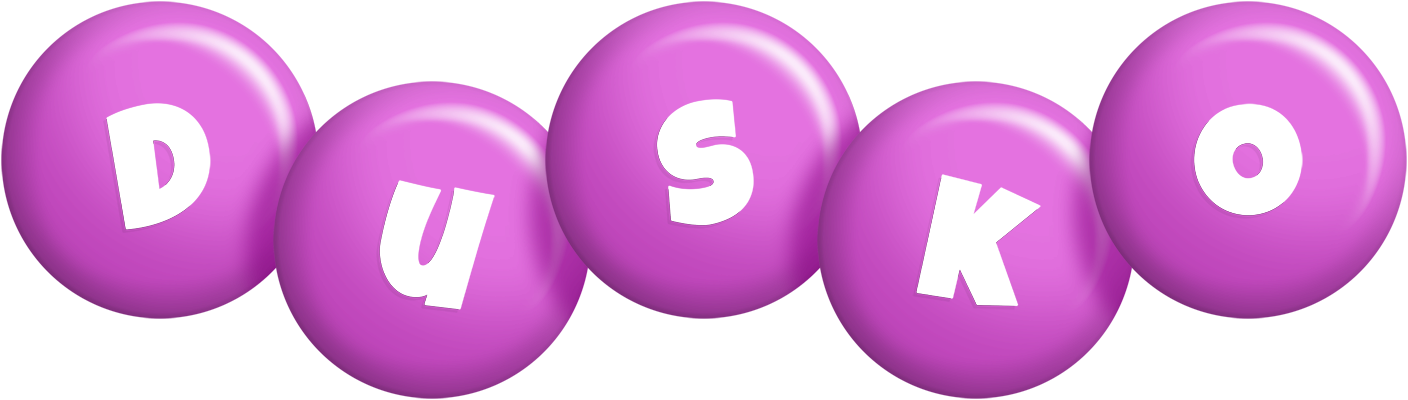 Dusko candy-purple logo