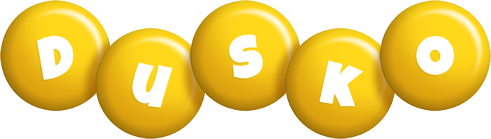 Dusko candy-yellow logo