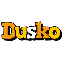 Dusko cartoon logo