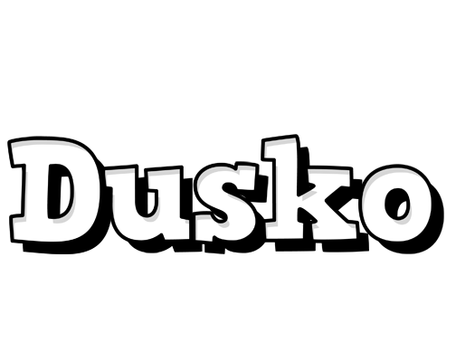 Dusko snowing logo