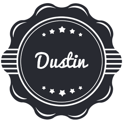 Dustin badge logo