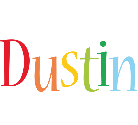 Dustin birthday logo