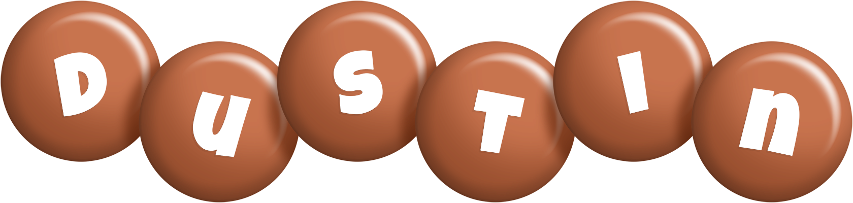 Dustin candy-brown logo