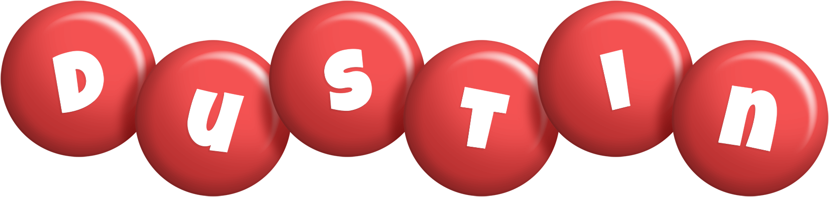 Dustin candy-red logo