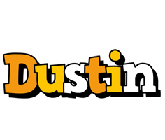 Dustin cartoon logo