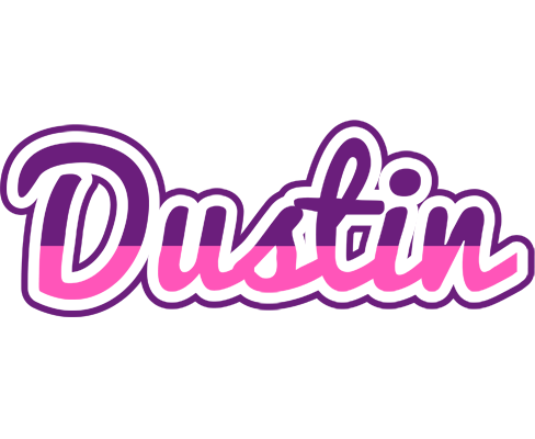 Dustin cheerful logo