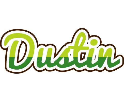 Dustin golfing logo