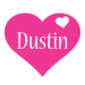 Dustin love-heart logo