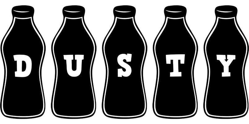 Dusty bottle logo