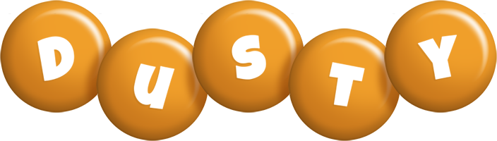 Dusty candy-orange logo