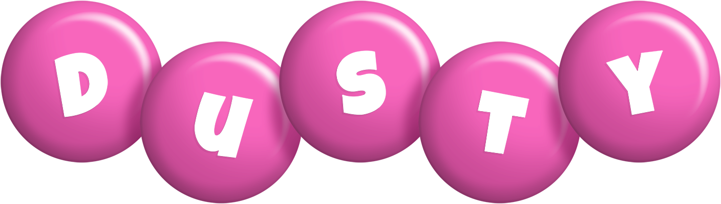 Dusty candy-pink logo