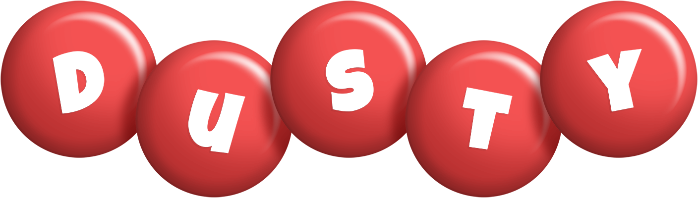 Dusty candy-red logo