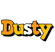 Dusty cartoon logo