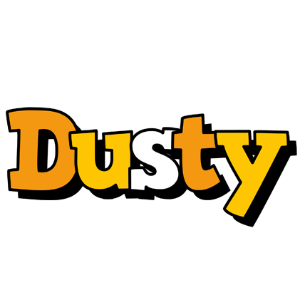 Dusty cartoon logo