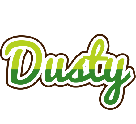 Dusty golfing logo