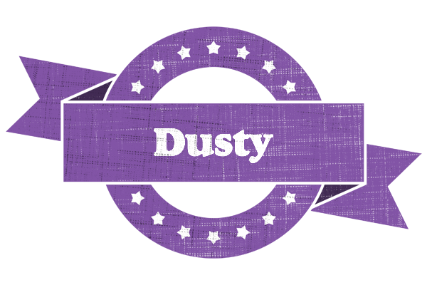 Dusty royal logo