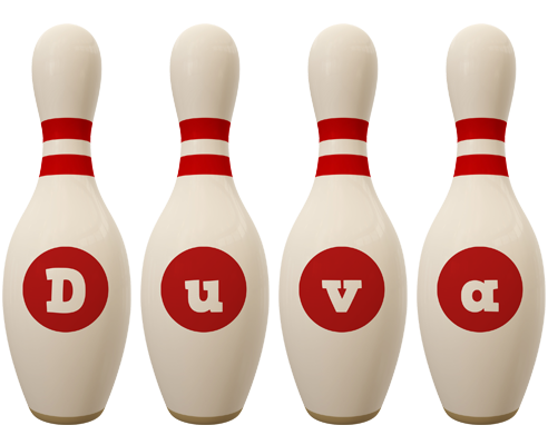 Duva bowling-pin logo