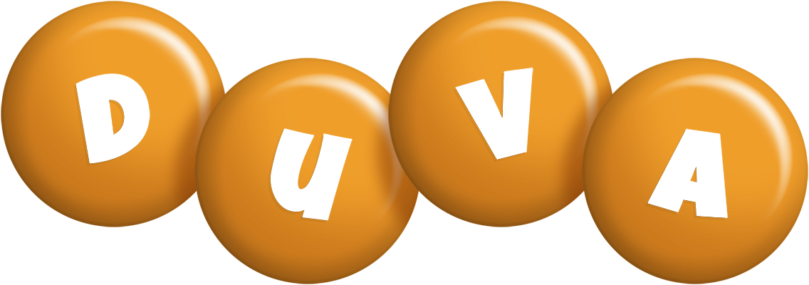 Duva candy-orange logo