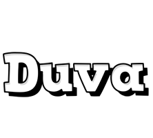 Duva snowing logo