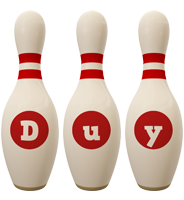 Duy bowling-pin logo