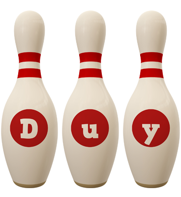 Duy bowling-pin logo