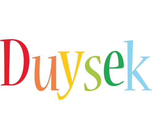 Duysek birthday logo