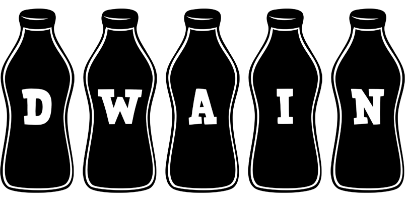 Dwain bottle logo