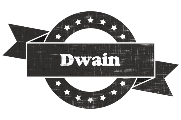 Dwain grunge logo
