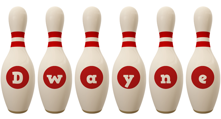 Dwayne bowling-pin logo
