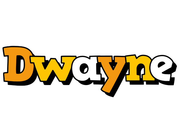 Dwayne cartoon logo