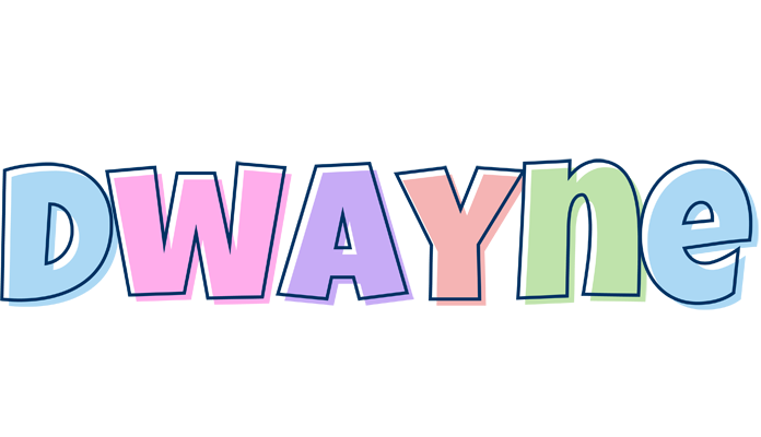 Dwayne pastel logo