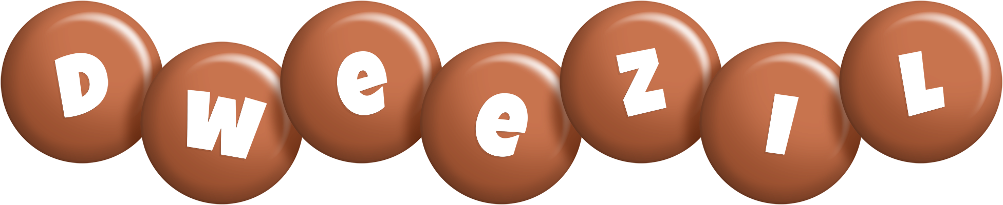 Dweezil candy-brown logo