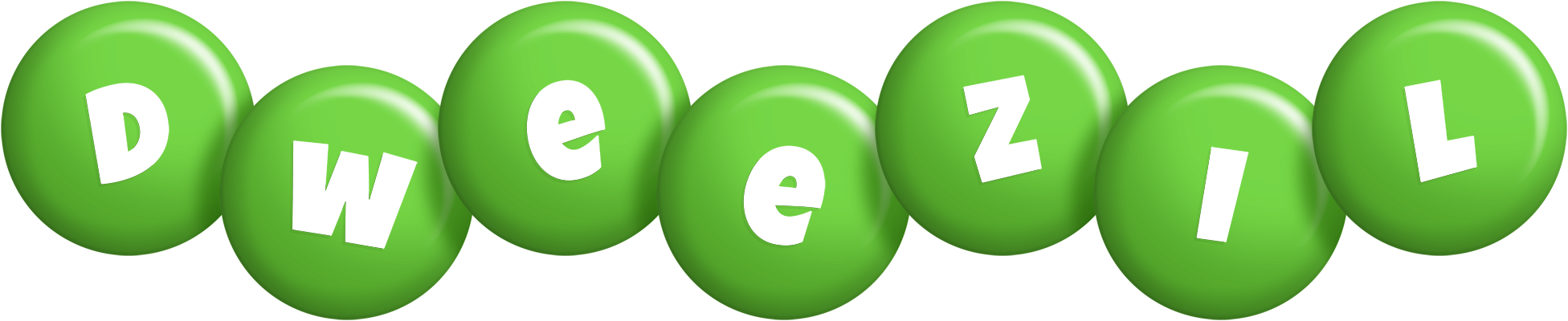 Dweezil candy-green logo