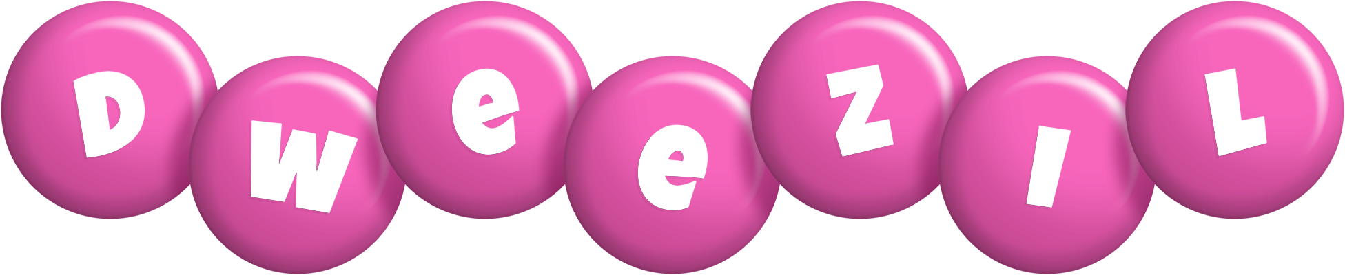 Dweezil candy-pink logo