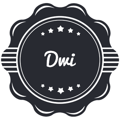 Dwi badge logo