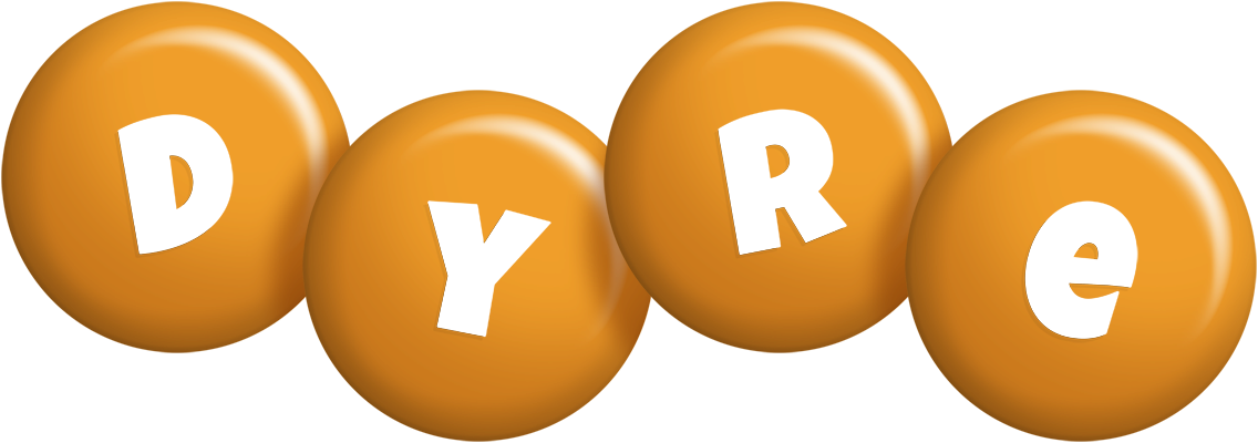 Dyre candy-orange logo