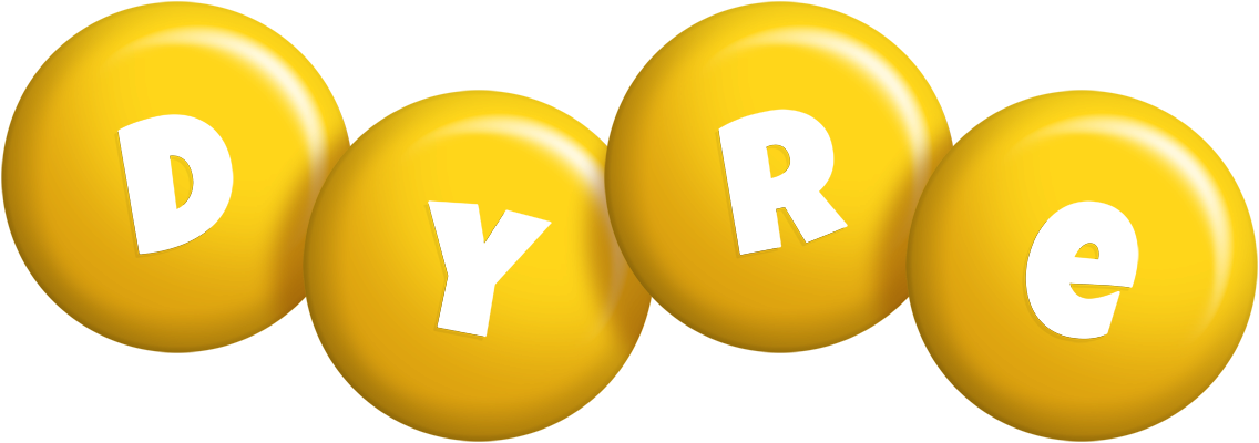 Dyre candy-yellow logo
