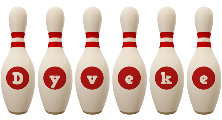 Dyveke bowling-pin logo