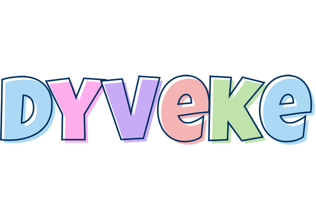 Dyveke pastel logo